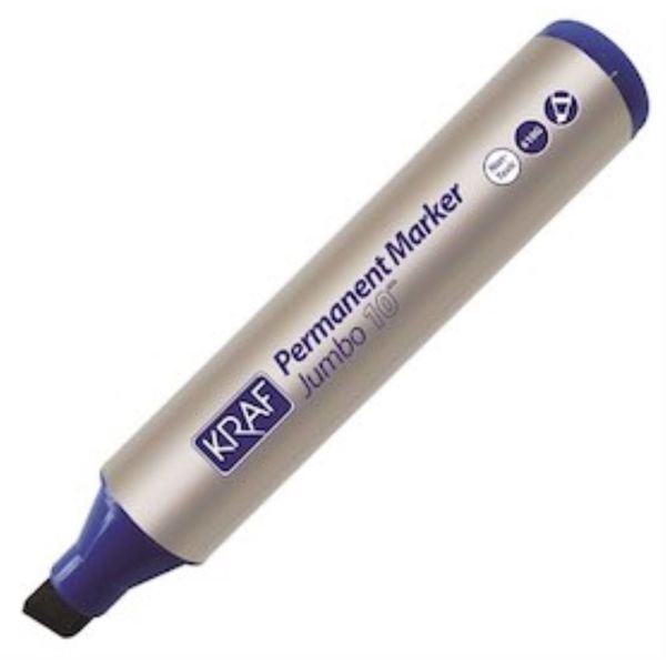 Kraf Permanent Markör Jumbo 10Mm 610G Mavi