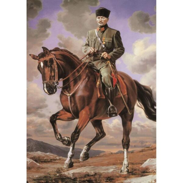 Gazi Mustafa Sakarya İsimli Atıyla 1000 Parça Puzzle 20726