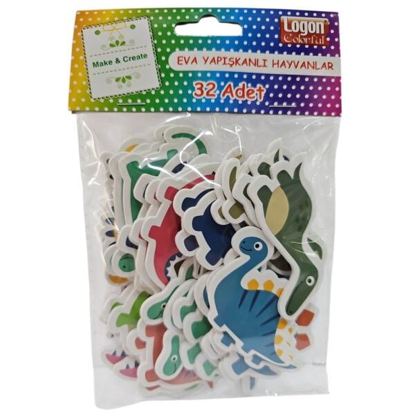 Logon Sticker Yapışkanlı Eva Hayvanlar 4056