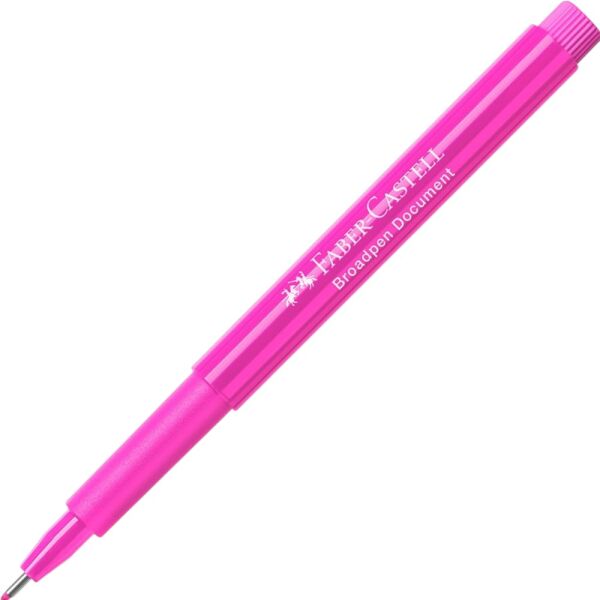 Faber Castell Broadpen Fineliner Kalem Pembe 155428