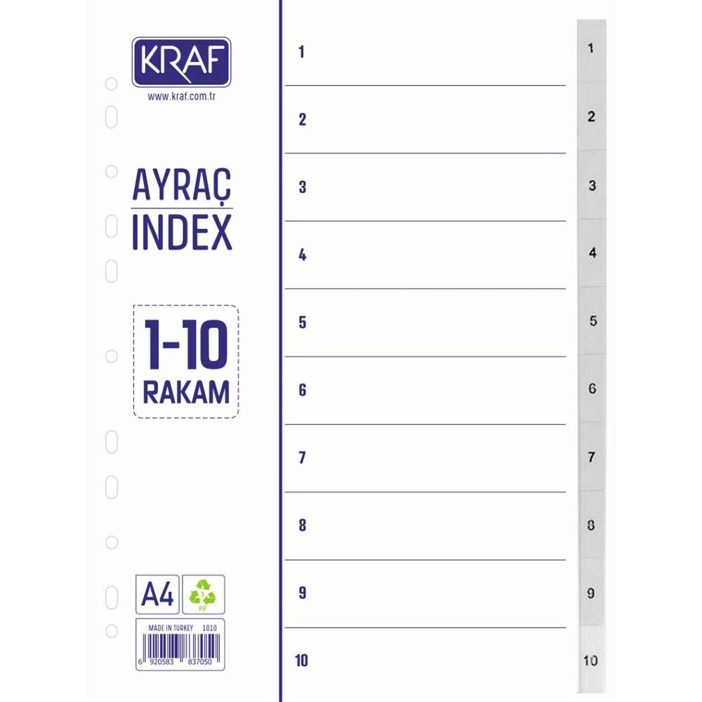 Kraf Seperatör 1010 1-10 Rakam