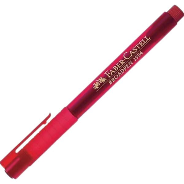 Faber Castell Broadpen Fineliner Kalem Bordo 155437
