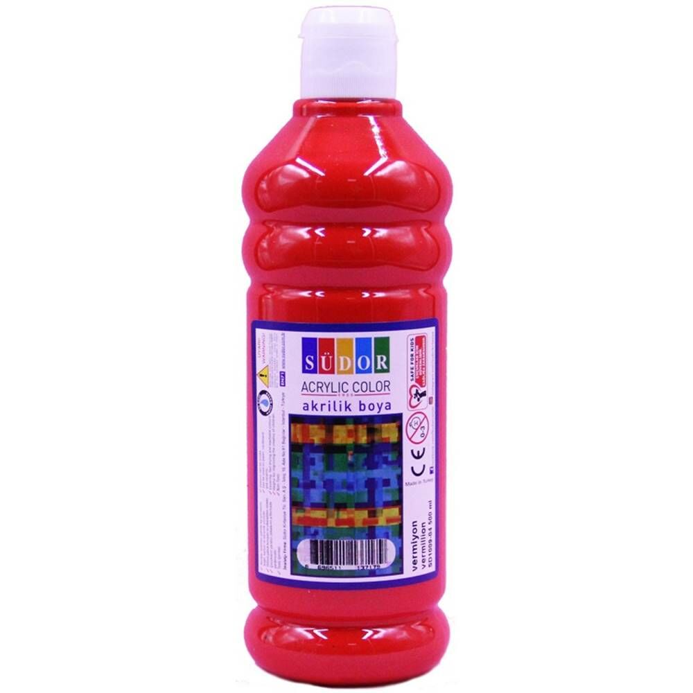 Südor Akrilik Boya 500 Ml Kırmızı Sd1009-04