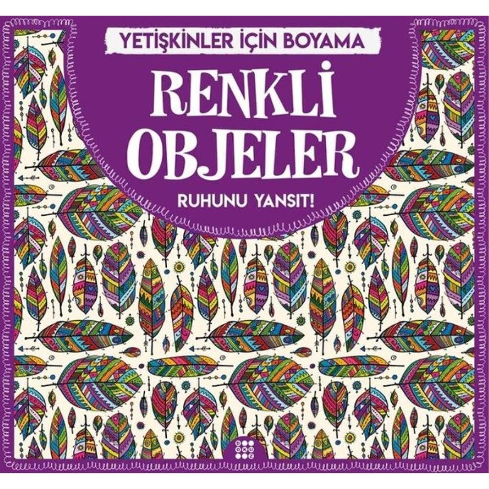 Yetişkinler İçin Boyama Mandala - Renkli Objeler