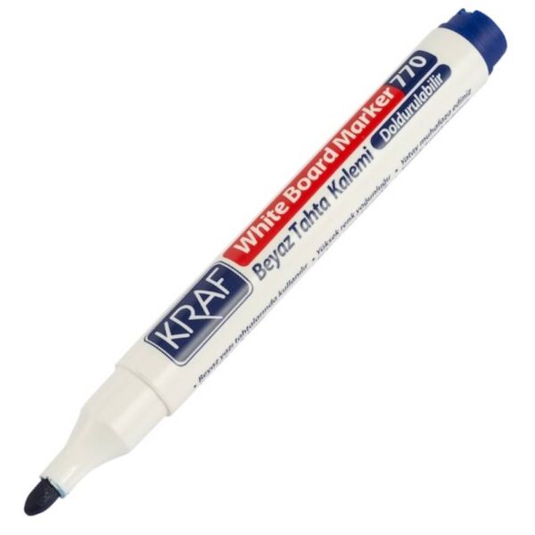Kraf Beyaz Tahta Kalemi Doldurulabilir 770 Mavi
