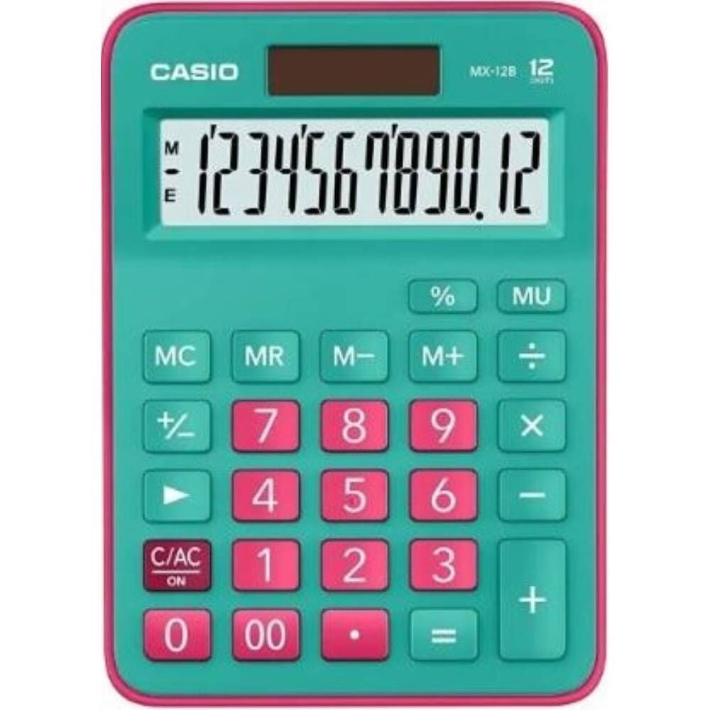 Casıo Hesap Makinesi Masaüstü Mx-12B-Gnrd 12 Hane Yeşil