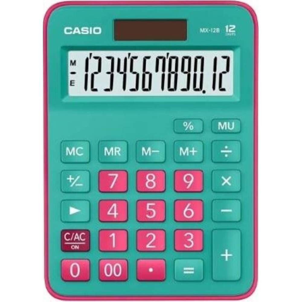 Casıo Hesap Makinesi Masaüstü Mx-12B-Gnrd 12 Hane Yeşil