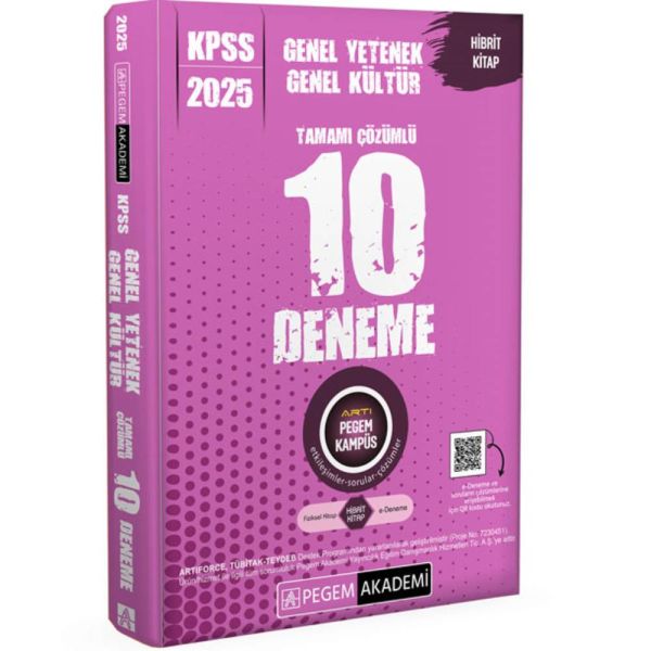 Pegem 2025 KPSS GY GK Tamamı Çözümlü 10 Deneme