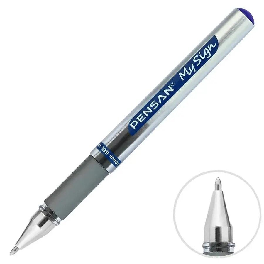 Pensan My Sing Jel Roller İmza Kalemi 1.0 mm Mavi 6030