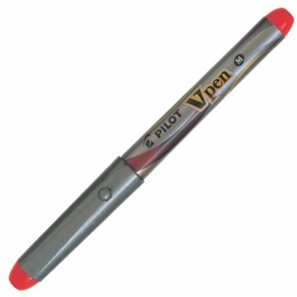 Pılot Dolmakalem V-Pen Sılver Kırmızı Svp-4M