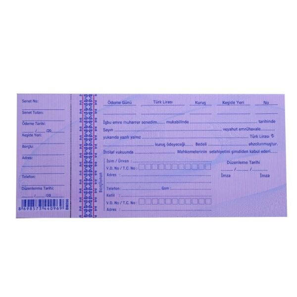 Özkan Senet Koçanlı Küçük 100 lü BM672