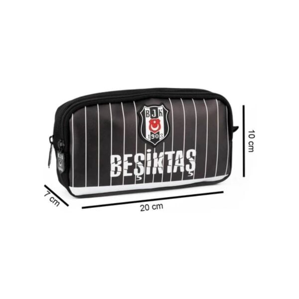 Beşiktaş İnce Çubuk Desenli Suni Deri Kalem Çantası 25355