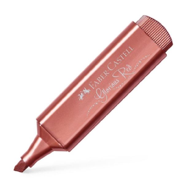 Faber Castell Metalik Fosforlu Kalem Kırmızı
