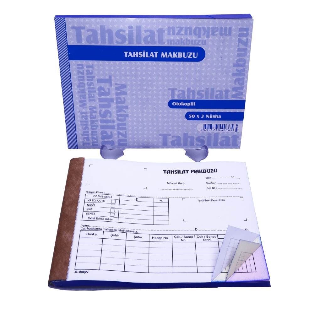 Özkan Tahsilat Makbuzu Otokopili 50x3 3 Nüsha BM036 BM536