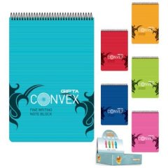 Convex Spiralli Bloknot A5 100 Yaprak Çizgili Plastik Kapak 1395