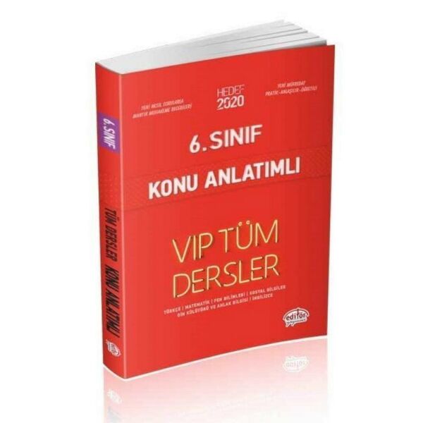 Editör 6.Sınıf Tüm Dersler Konu Anlatımlı Vip