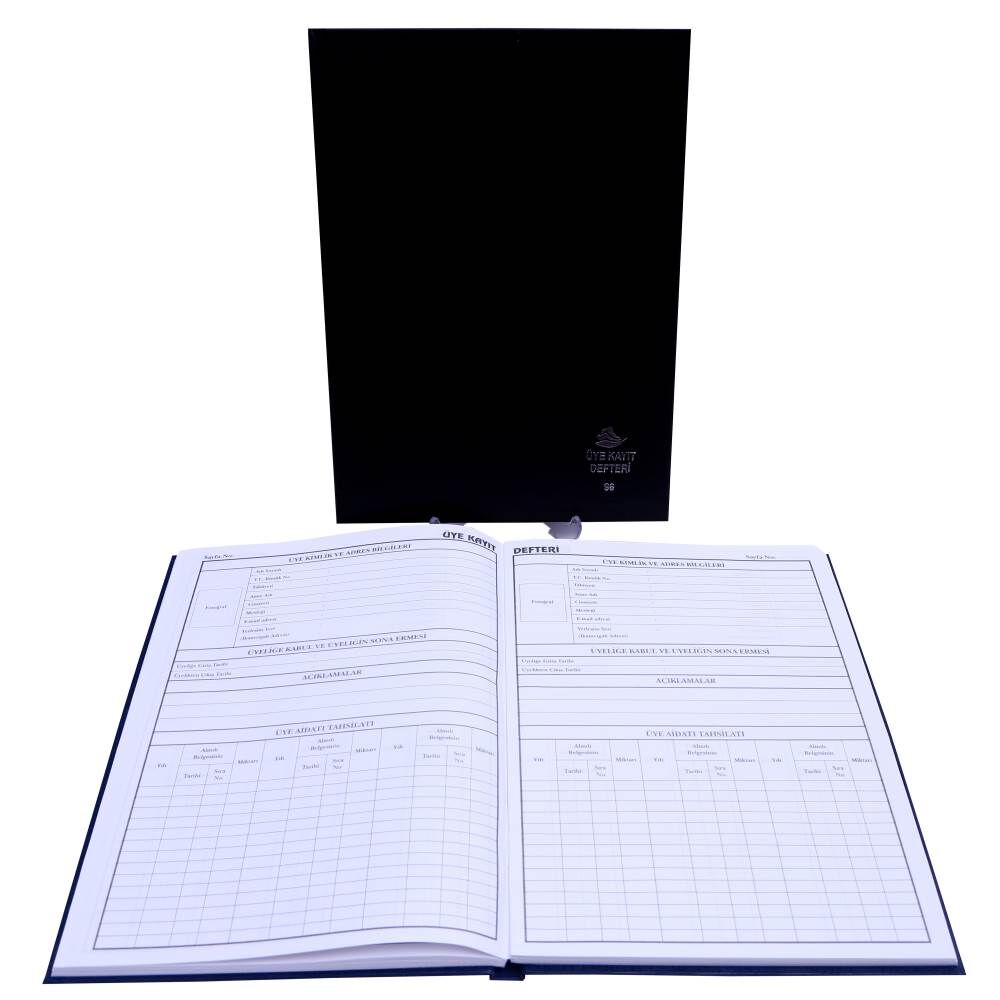 Özkan Üye Kayıt Defteri Ciltli 96 Yaprak 10877