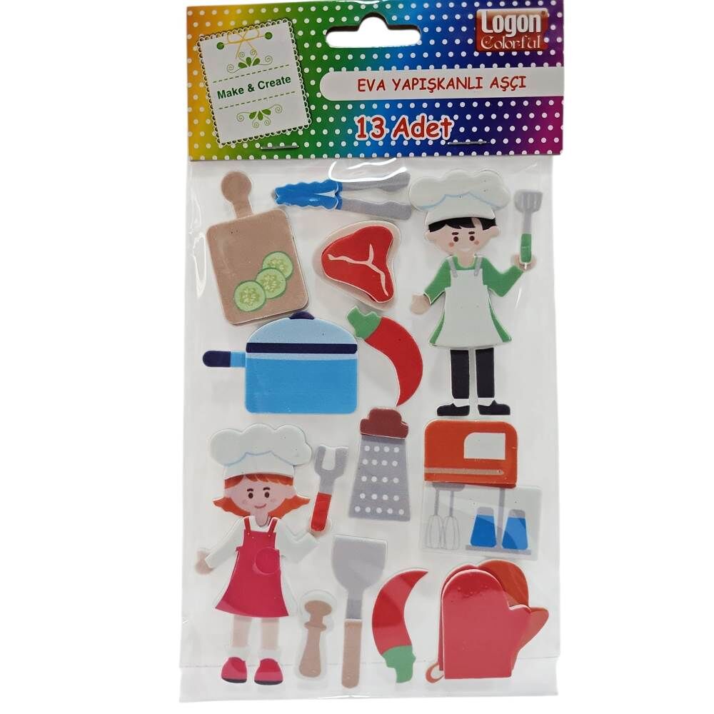 Logon Sticker Yapışkanlı Eva Aşçı 4059