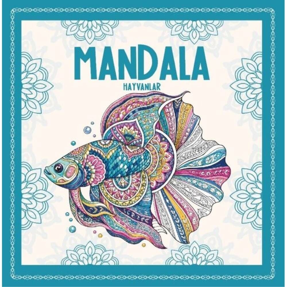 Yetişkinler İçin Boyama Mandala - Hayvanlar