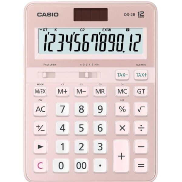 Casıo Hesap Makinesi Masaüstü Ds-2B 12 Hane Pembe