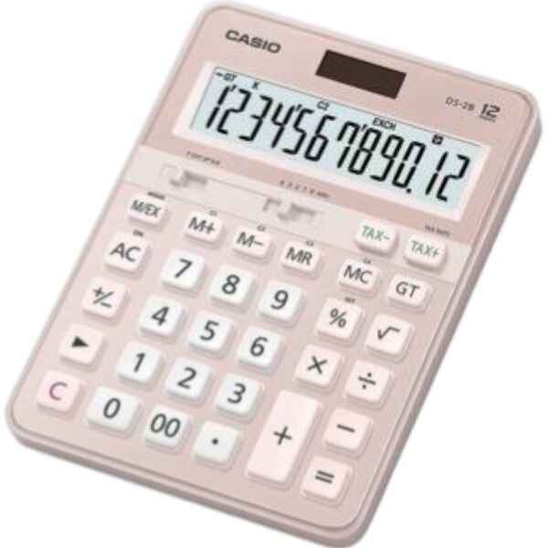 Casıo Hesap Makinesi Masaüstü Ds-2B 12 Hane Pembe