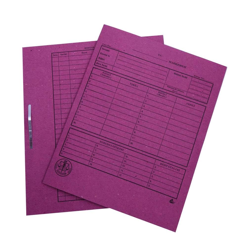 Özkan Dava Dosyası 50 li Pembe 2.KALİTE BM899