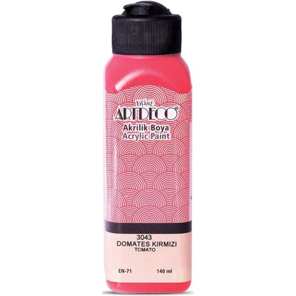 Artdeco Akrilik Boya 140 Ml Domates Kırmızı Y-070R-3043