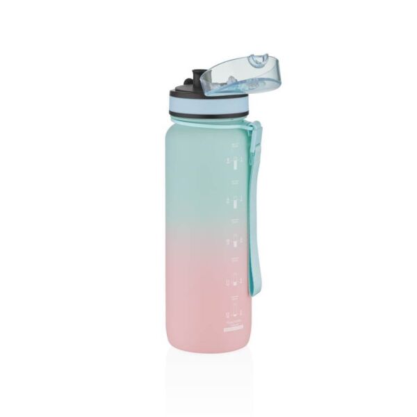 Uzpace 3053-6 Gradient Renk Soft Touch 800 ml Turkuaz Tritan Matara