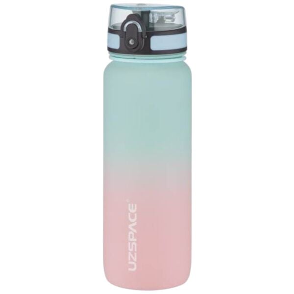 Uzpace 3053-6 Gradient Renk Soft Touch 800 ml Turkuaz Tritan Matara