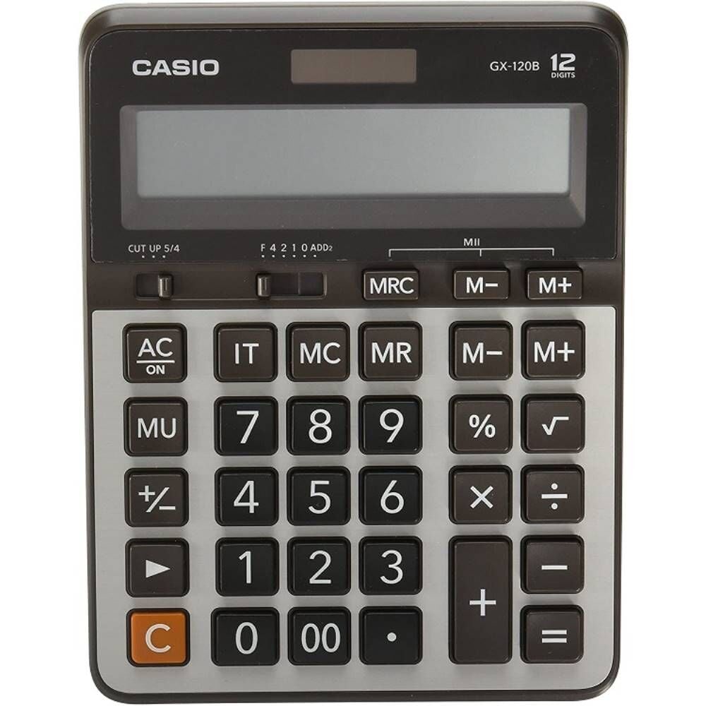 Casıo Hesap Makinesi Masaüstü Gx-120B 12 Hane