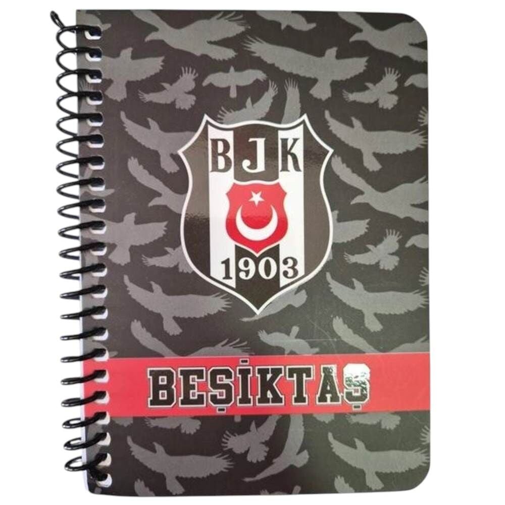 Beşiktaş 729283 A6 72 Yaprak Çizgili Spiralli Not Defteri