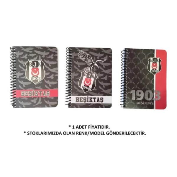 Beşiktaş 729283 A6 72 Yaprak Çizgili Spiralli Not Defteri