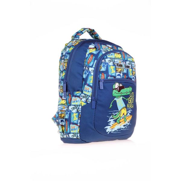 Kaukko Kids Love L5126 Fast Crocodile İlkokul Çantası