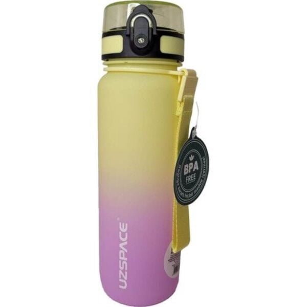 Uzpace 3053-6 Gradient Renk Soft Touch 800 ml Sarı Tritan Matara