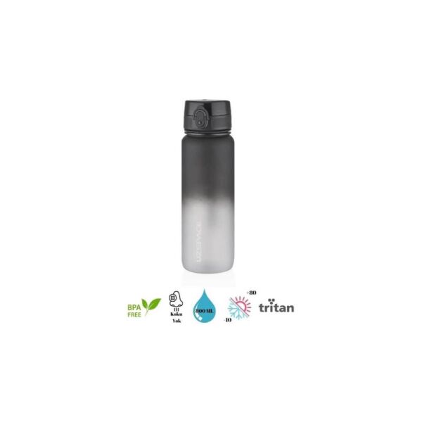 Uzpace 3053-6 Gradient Renk Soft Touch 800 ml Siyah Tritan Matara