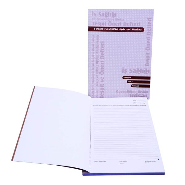 Özkan İş Sağlığı ve Güvenliği Tespit Öneri Defteri 50 Yaprak BM031 030