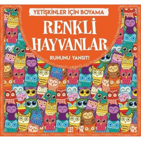 Yetişkinler İçin Boyama Mandala - Renkli Hayvanlar