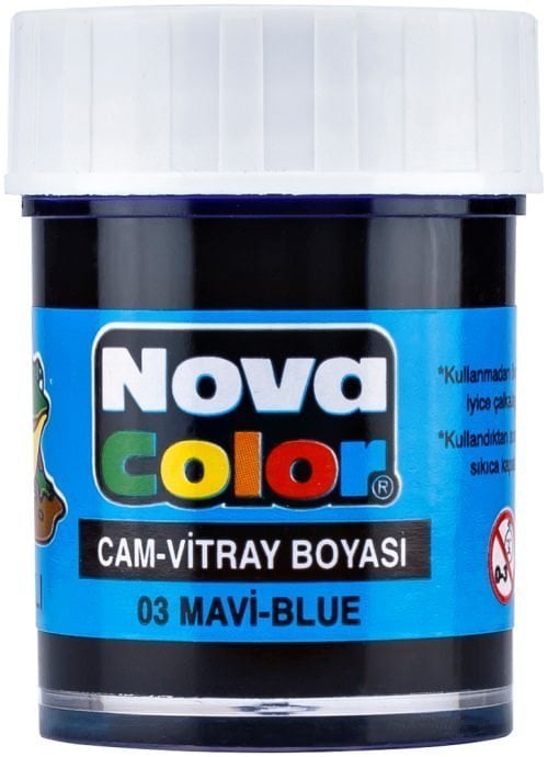 Nova Color Cam Boyası Şişe Mavi Nc-151