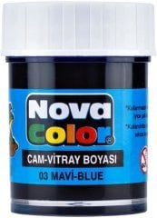 Nova Color Cam Boyası Şişe Mavi Nc-151