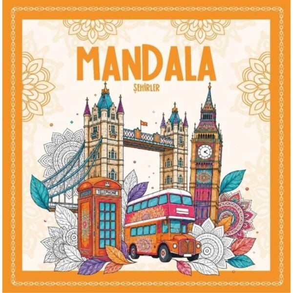 Yetişkinler İçin Boyama Mandala - Şehirler