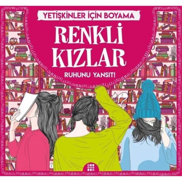 Yetişkinler İçin Boyama Mandala - Renkli Kızlar