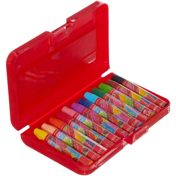 Faber Castell Pastel Boya 12 Renk Plastik Kutulu 125112