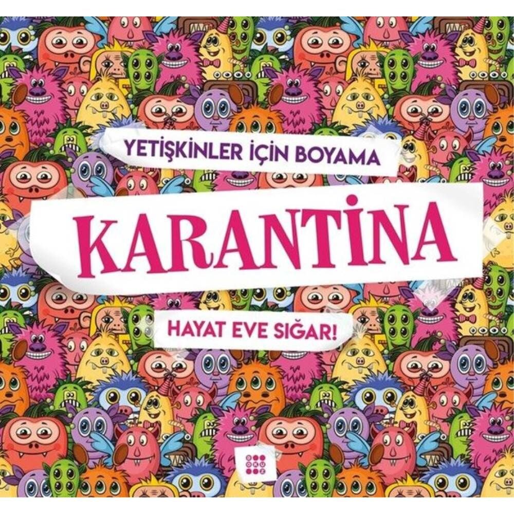 Yetişkinler İçin Boyama Mandala - Karantina