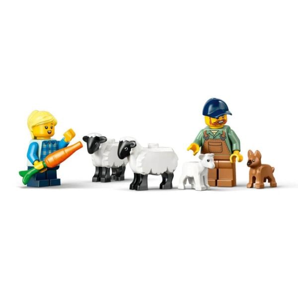 LEGO® City Römorklu Kırmızı Çiftlik Traktörü ve Koyun 60461