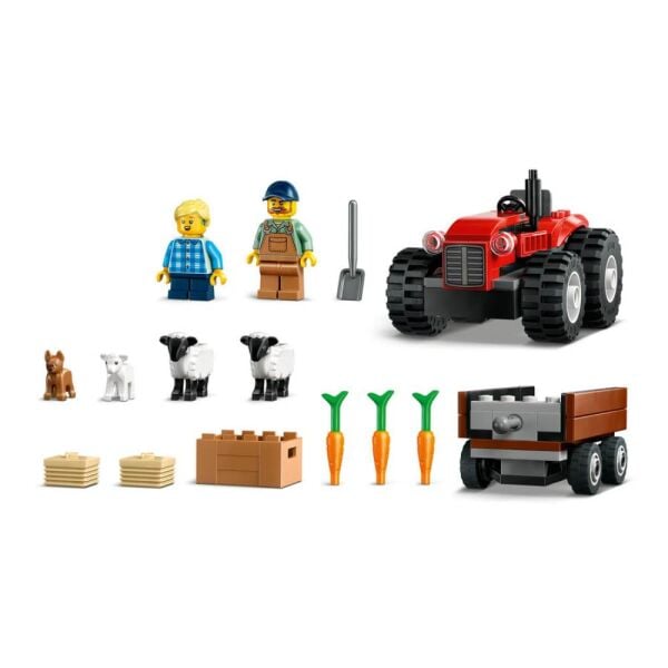 LEGO® City Römorklu Kırmızı Çiftlik Traktörü ve Koyun 60461