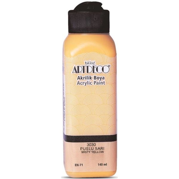 Artdeco Akrilik Boya 140 Ml Puslu Sarı Y-070R-3030