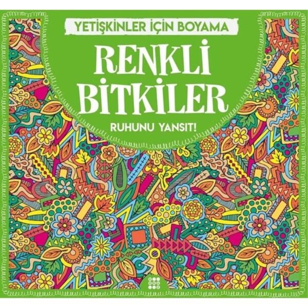 Yetişkinler İçin Boyama Mandala - Renkli Bitkiler