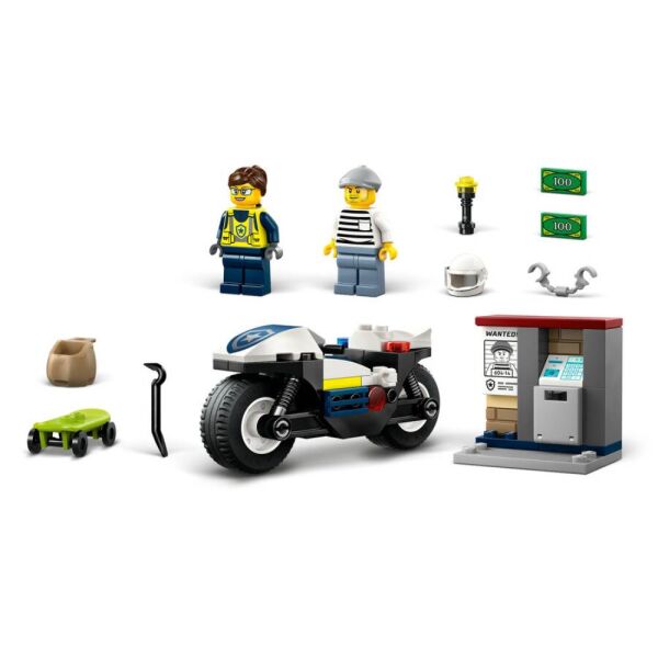 LEGO® City Polis Motosikleti Takibi 60455