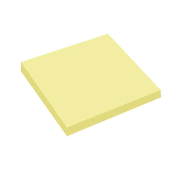 Kraf Yapışkanlı Not Kağıdı 76X76   50 Yp Şeffaf Sarı 7676Tr
