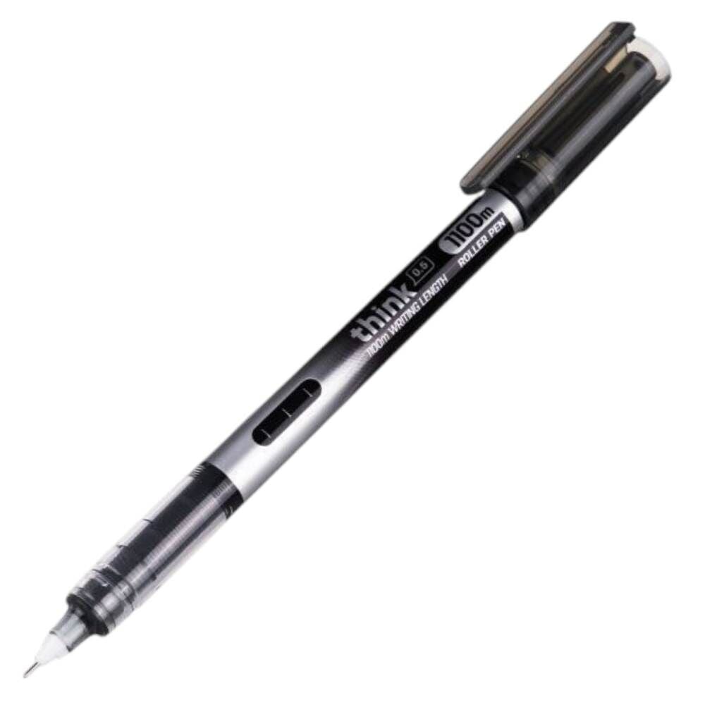 Deli Think Pen 0.5 mm Mavi İğne Uçlu Roller Kalem